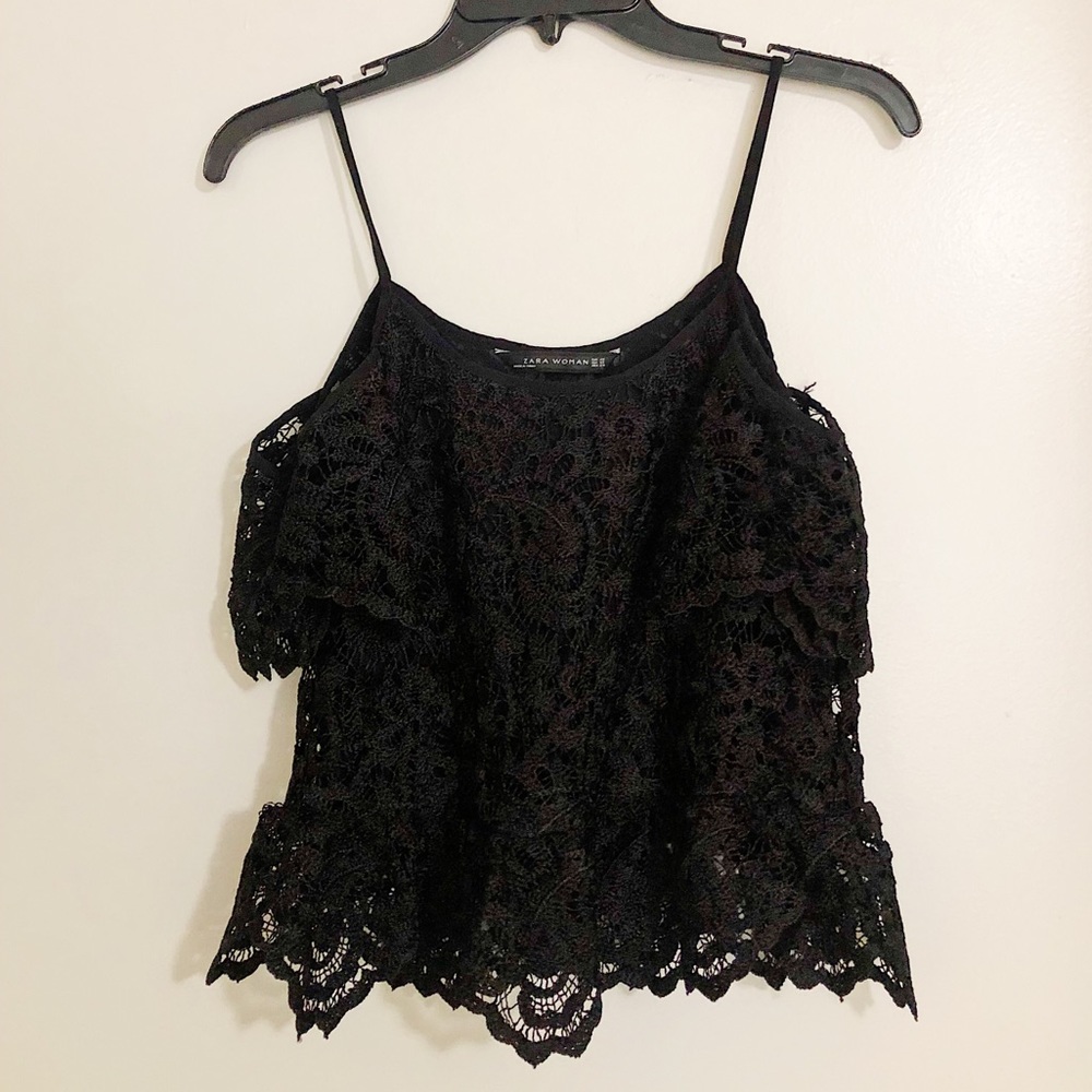 ZARA WOMAN Lace Blouse / Lace Tank Top